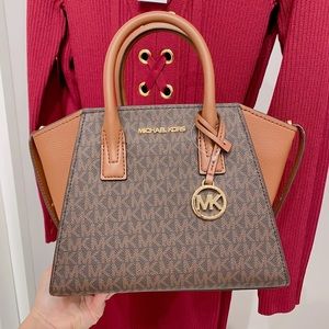 Michael Kors Avril Small Top-Zip Satchel